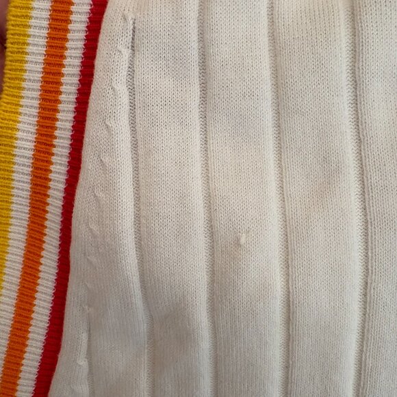 Minnie Rose Cotton Cashmere Preppy Striped Cardigan with Pockets! Size S - Picture 5 of 9